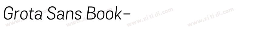 Grota Sans Book字体转换